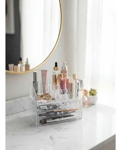 Organizador Maquillaje Cosmeticos Belleza 4 Cajones Plastico