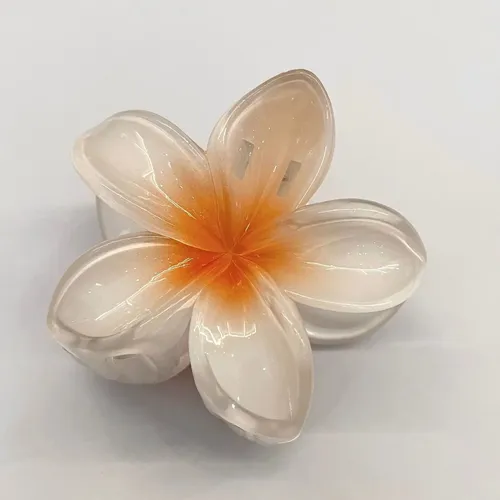 Cxre Clips Para El Cabello Berenjena 6 Piezas Flor 3d Ce