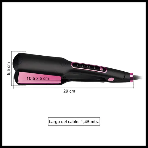Planchita De Pelo Digital Temperatura Ajustable 60w Dinax