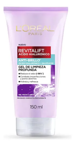 Gel Limpiador Facial Rvt Ah Gel Limpieza Oil Control Momento De Aplicación Día/noche Tipo De Piel Normal