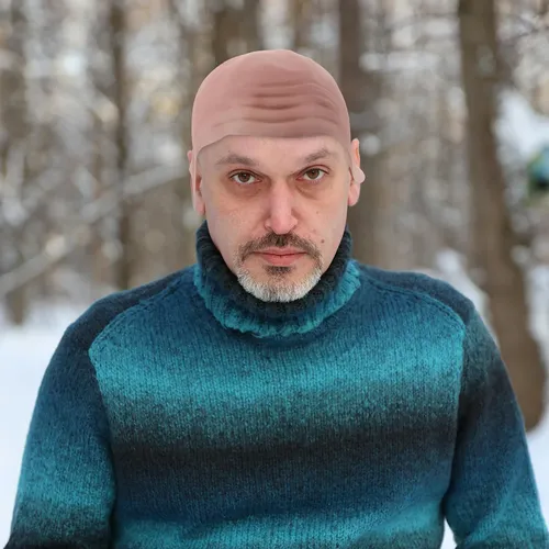 Capas De Pelo Calvo Para Cosplay, Peluca De Látex Cabeza Cal