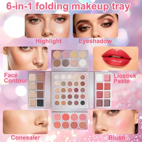+set De Maquillaje Integrado Con Paleta De Sombras Y Brocha/
