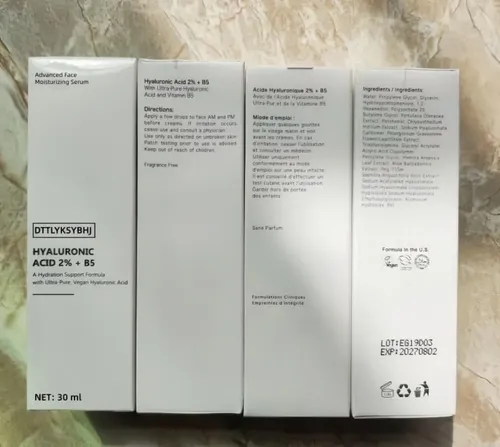 Sérum Hidratante Facial Con 2% De Ácido Hialurónico Y Vitami