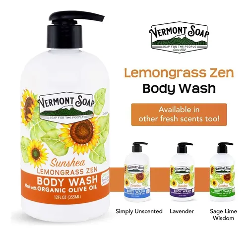 Gel De Baño Vermont Soap Aroma Zen De Hierba Luisa 355 Ml Pa