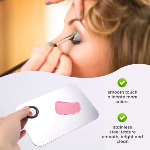 Paleta De Maquillaje Profesional, Set De Acero Inoxidable De
