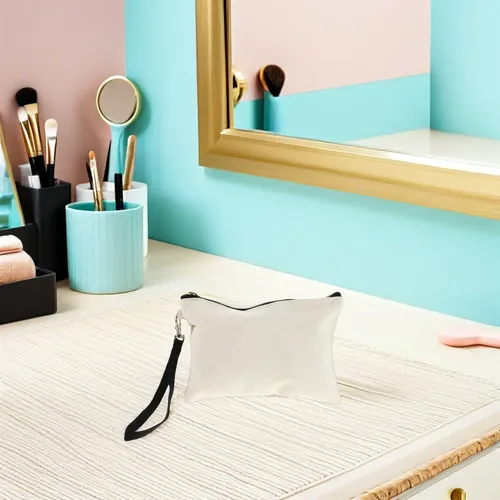 6 Bolsas De Tela Para Maquillaje Con Cierre
