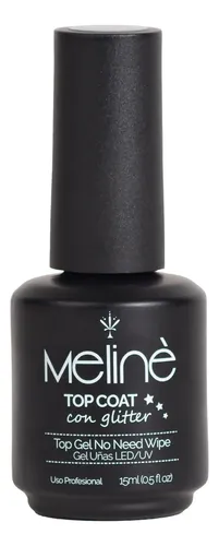 Esmalte Top Coat Con Glitter Meliné