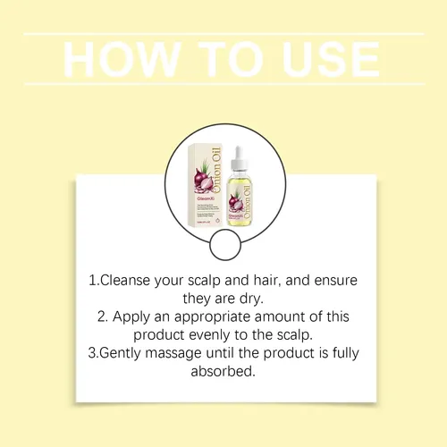 Onion Oil For Hair & Scalp, Natural Onion Oil Blend With