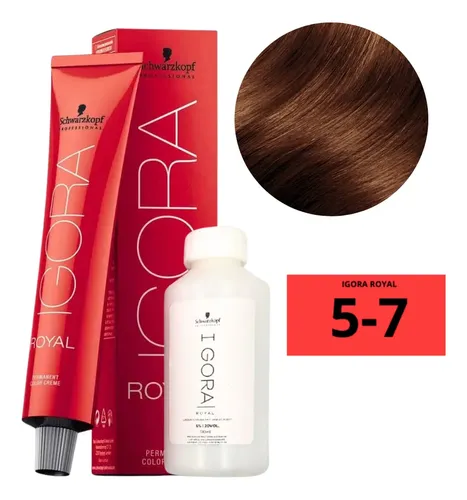 Coloración Igora Royal, 60 g, cobre marrón claro, 5-7 g