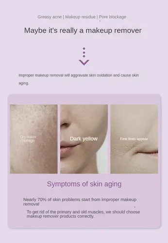 Removedor De Maquillaje De Ojos, Labios Y Rostro