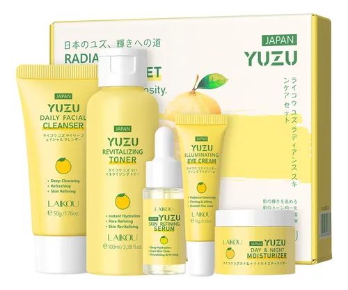 Kit Laikou Yuzu: Piel Suave, Radiante Y Nutrida 5 Piezas