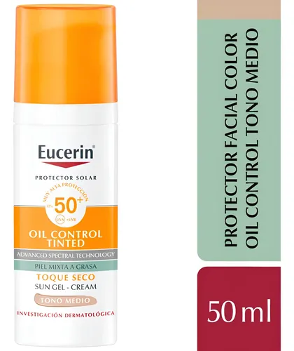 Eucerin Sun Face Oil Control Fps 50+ Tono Medio