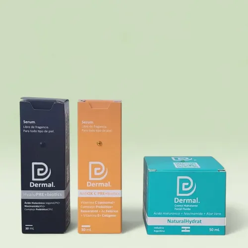 Kit Rutina Doble Serum+crema Retinol/hialurónico/vitamina C Hyaluprebiotics Hialurónico-niacinamida