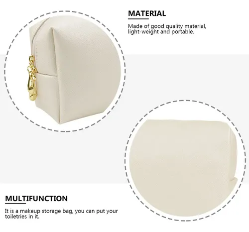 Bolsa De Cosméticos Con Estampado Cruzado De 1 Pieza