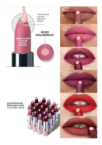 Lápiz Labial Hydramatic Matte Avon
