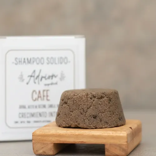 Shampoo Solido Cafe Y Canela Crecimiento Intensivo Artesanal
