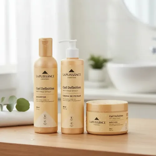 La Puissance Rulos Shampoo + Mascara + Crema De Peinar Rulos