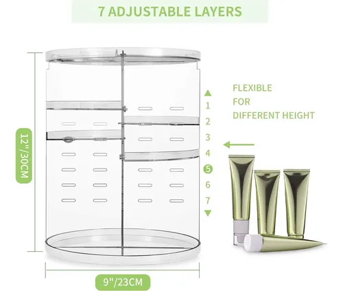 Organizador Giratorio Acrílico Para Cosméticos