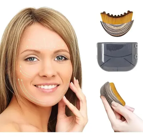 Pack De 2 Cepillos De Masaje Linfático Para Contorno Facial