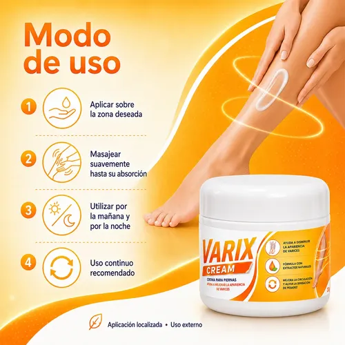 Crema Varices Fórmula Herbal Piernas Estrías Varices 20g