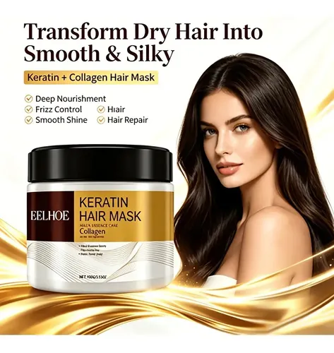 2 Mascarillas Colágeno Cabello Dañado Hidrata