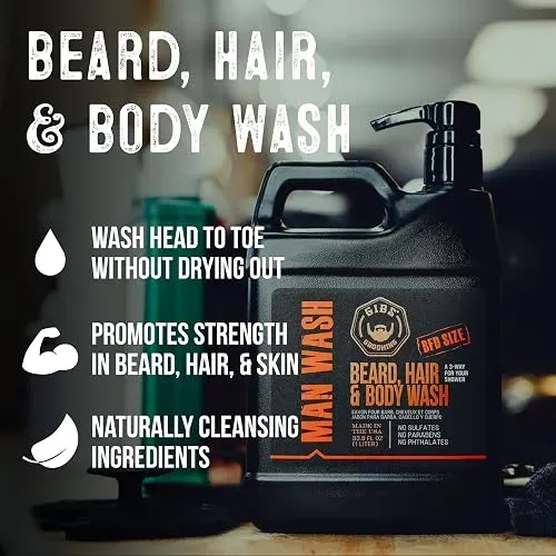 Jabón Corporal 3 En 1 Gibs Man Wash Cítricos Roble Albahaca
