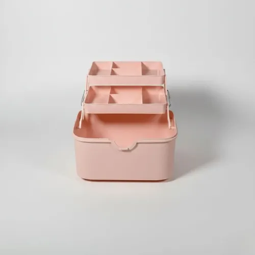 Caja Organizadora De Maquillaje Con Tapa