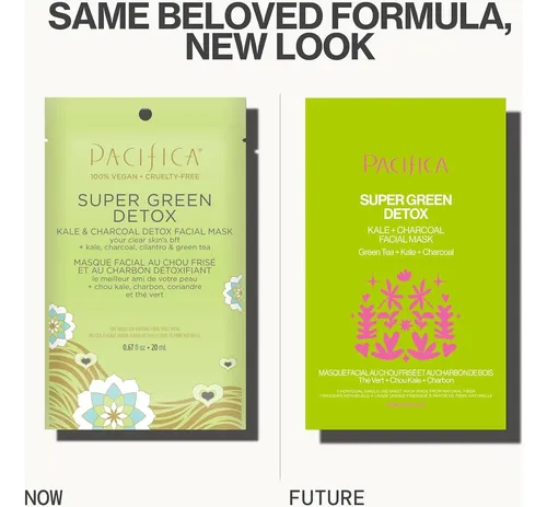 Mascarilla Detox Verde Pacifica 1 Uds