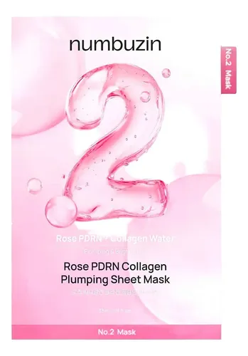 No.2 Rose Pdrn Collagen Plumping Sheet Mask Mascarilla