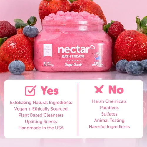 Exfoliante Corporal De Azúcar Nectar Bath Treats Fruit Smoot