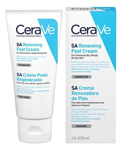 Cerave Crema Hidratante Para Pies Resecos X 88 Ml