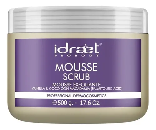 Exfoliante Vainilla Y Coco Idraet Mousse Scrub 500g