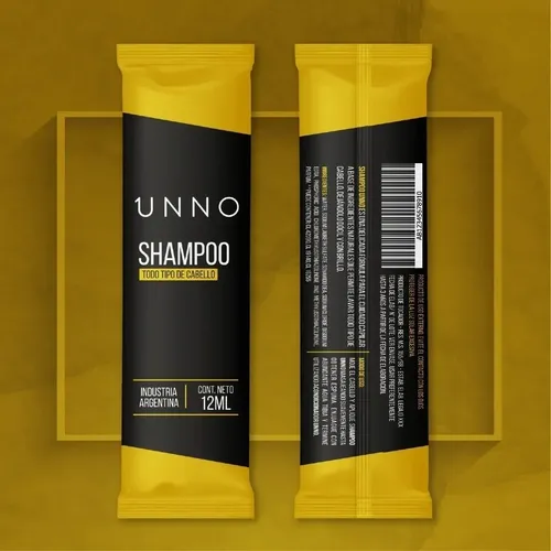 Shampoo Sachet Unno Sobre 12 Ml Caja 500 Un Hotel Hotelero