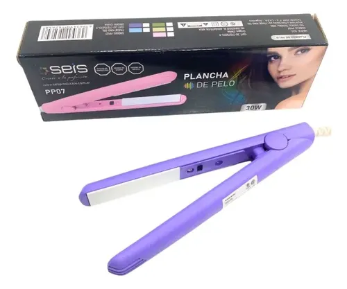 Mini Plancha Pelo Cerámica De Viaje Portátil Flequillera