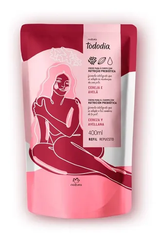 Recambio Natura Tododia Crema Corporal Cereza y Avellana 400 Ml