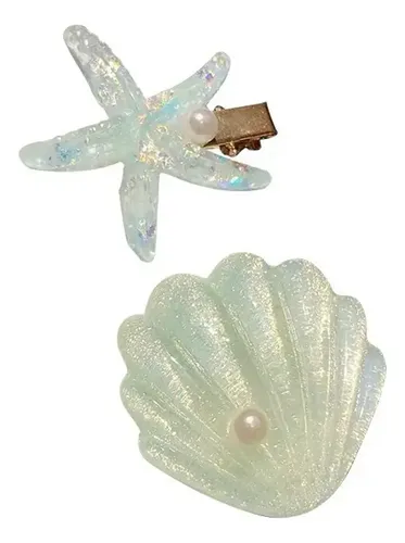 Pinzas For El Pelo De Princesa Con Forma De Concha De Mar *