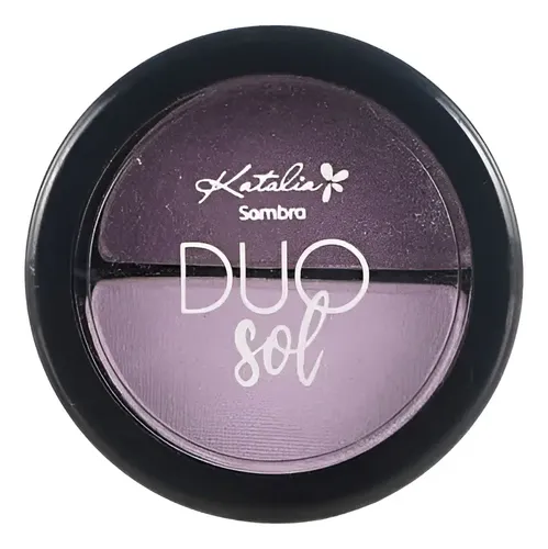 Sombra De Ojos Compacta Duo Sol Katalia Color 02-violeta