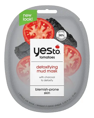 Mascarilla Detoxificante De Carbón Yes To Tomatoes 6 Uds