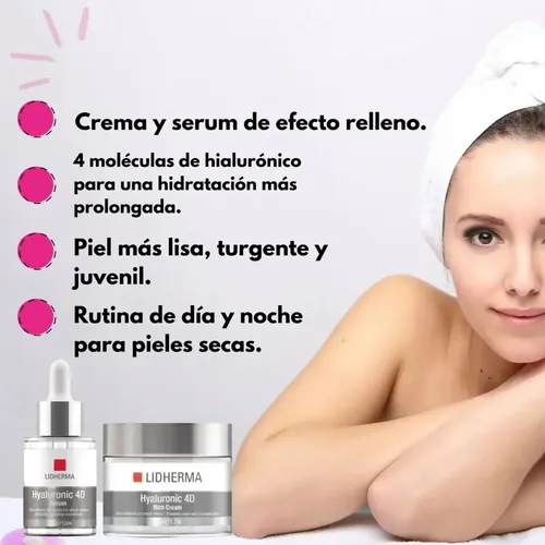 Kit X2 Hyaluronic 4d Rich Cream + Hyaluronic 4d Serum