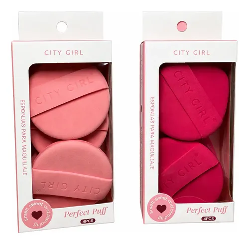 Esponjas De Maquillaje City Girl Perfect Puff 4 Unidades