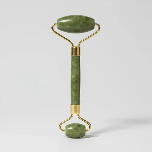 Rodillo Jade Facial Eloise Verde Musgo Masajeador Doble