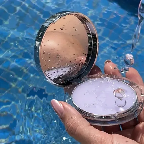 Polvo Compacto Fijador Translúcido Efecto Mate Violeta