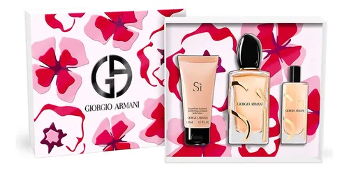 Perfume Mujer Armani Beauty Si EDP 100ml + Mini 15ml + Loción 50ml