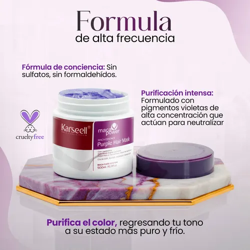 Karseell Pelo Rubio, Plateado Y Gris Resaltar Máscara 500ml