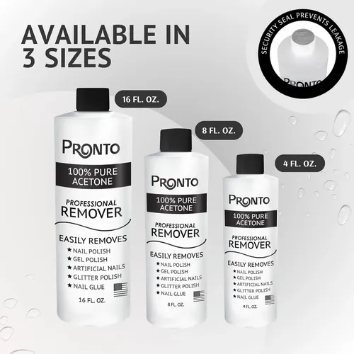 Removedor De Gel Con Acetona Pronto 8 Oz (2 Unidades) Para