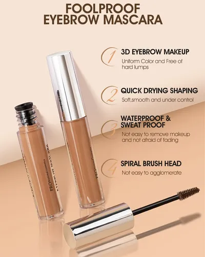 Kit De Tinte En Gel Para Cejas Lysdefeu Waterproof Dark Blon