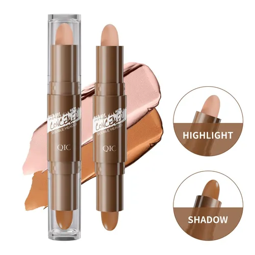 Barra 2en1 Contorno E Iluminador Rostro Cuerpo Impermeable