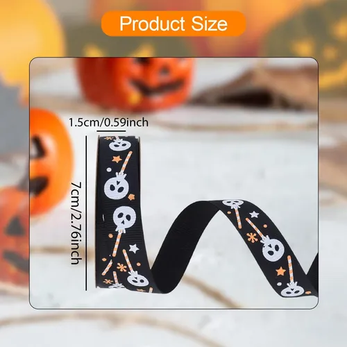 Cinta De Halloween, Decoración De Halloween, Negro