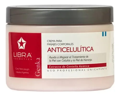 Crema Masajes Anti Celulitis 250 Gr Centella Asiatica Libra