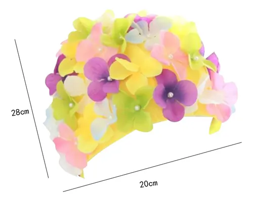 Gorro De Natación De Flores Gorro De Natación Para Floral